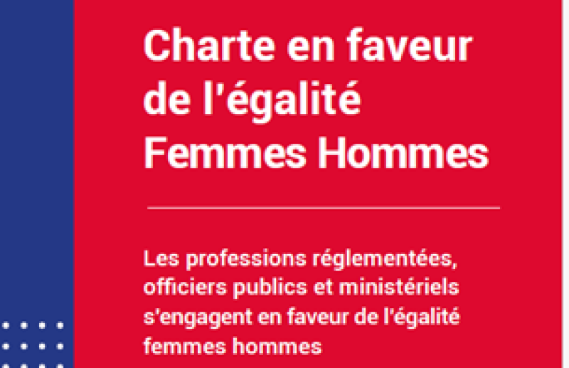 Signature d'une Charte Parité par les professions du droit